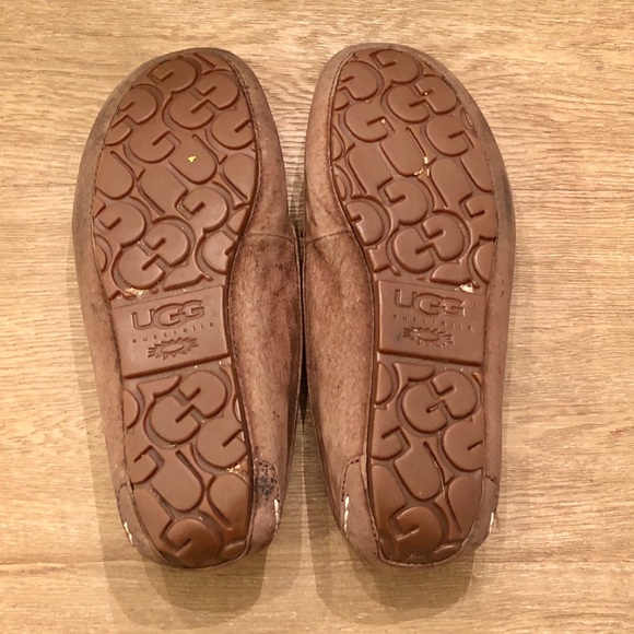 ugg dark brown slippers